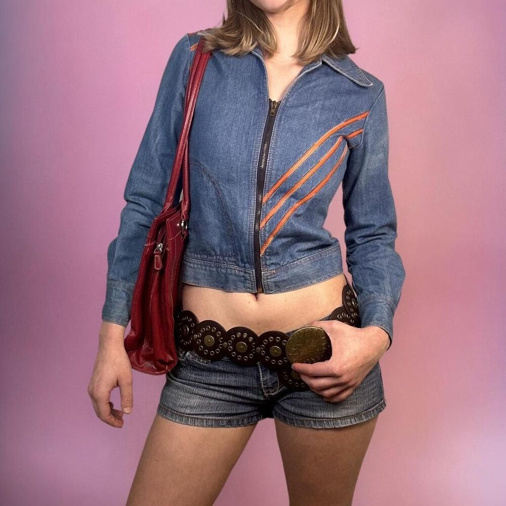 Vintage 70s Faded Glory Embroidered Denim Jacket - image 3